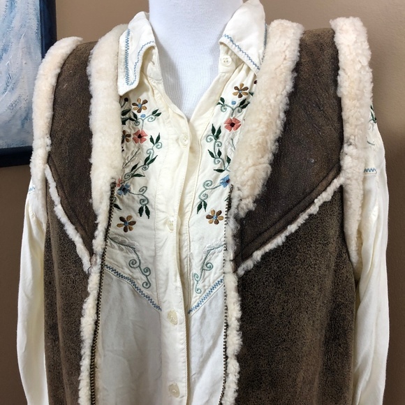 Ralph Lauren Jackets & Blazers - Vintage Ralph Lauren Shearling Zip Vest